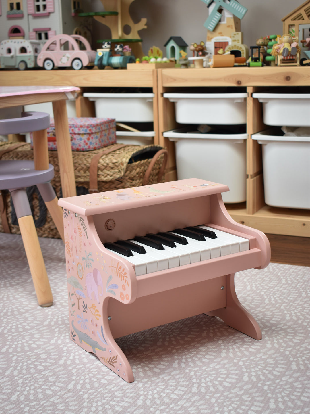 Little Dutch – Pink Wooden Piano – Safari Friends