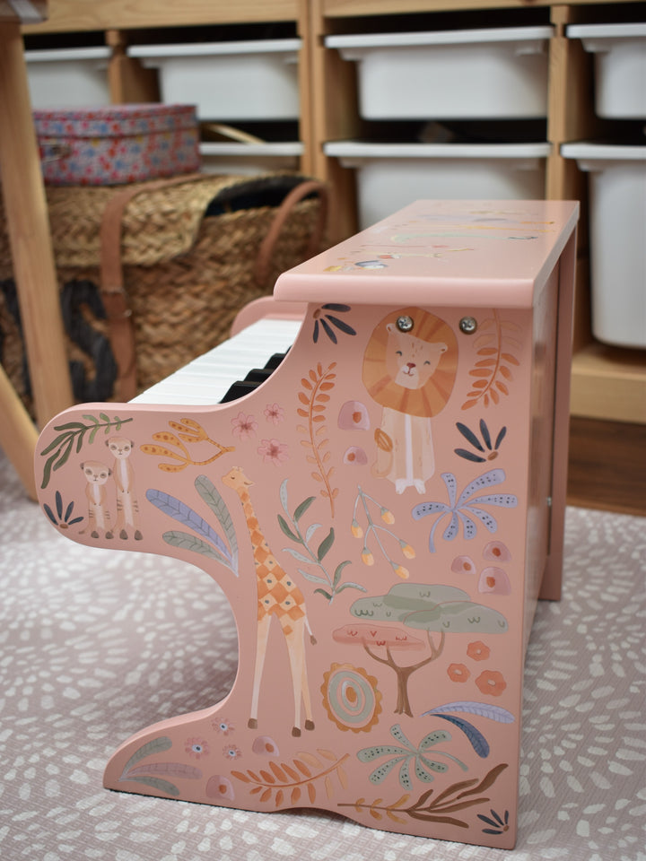 Little Dutch – Pink Wooden Piano – Safari Friends