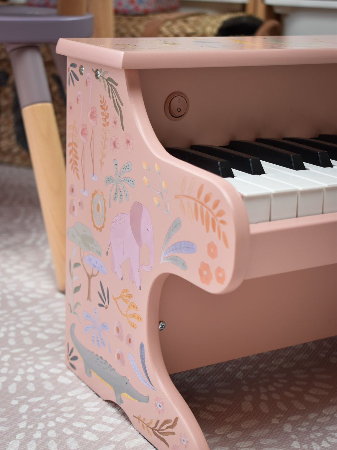 Little Dutch – Pink Wooden Piano – Safari Friends