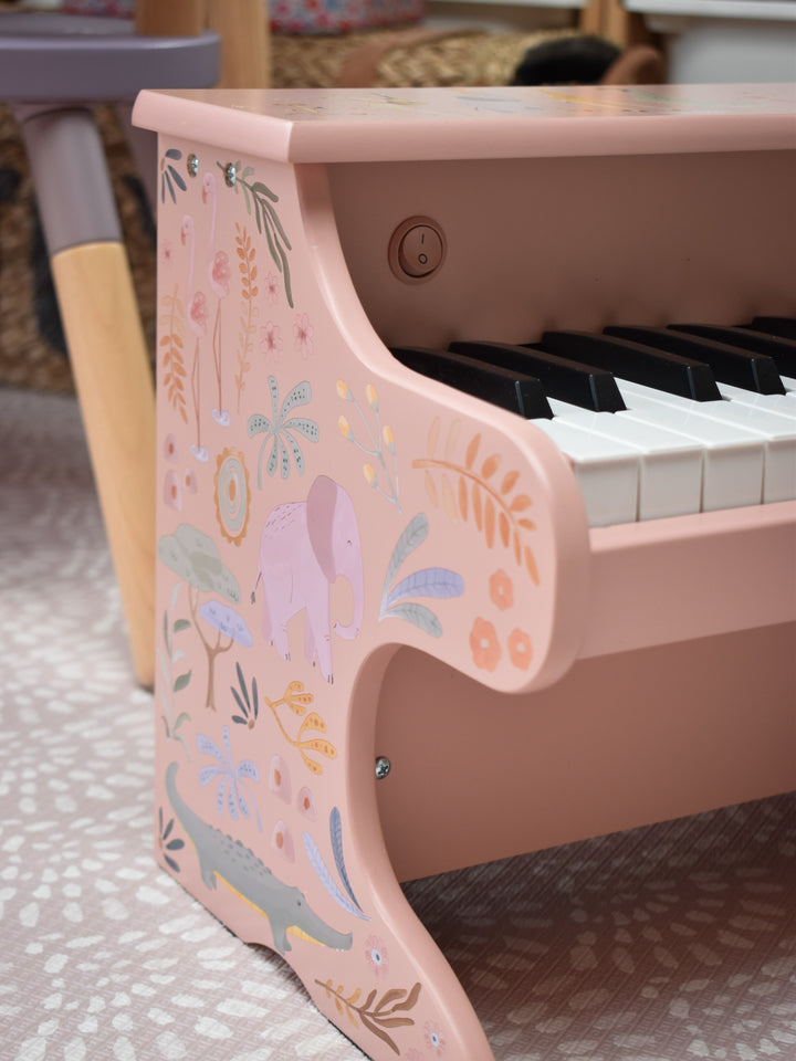 Little Dutch – Pink Wooden Piano – Safari Friends