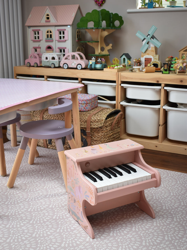 Little Dutch – Pink Wooden Piano – Safari Friends