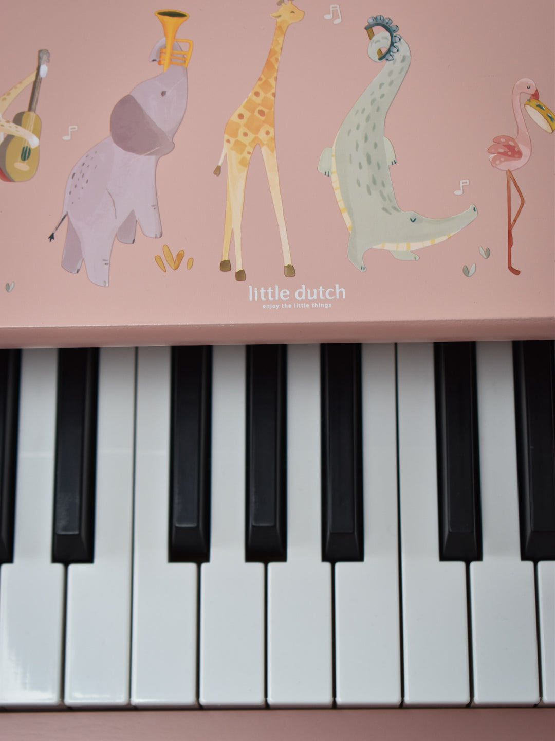 Little Dutch – Pink Wooden Piano – Safari Friends