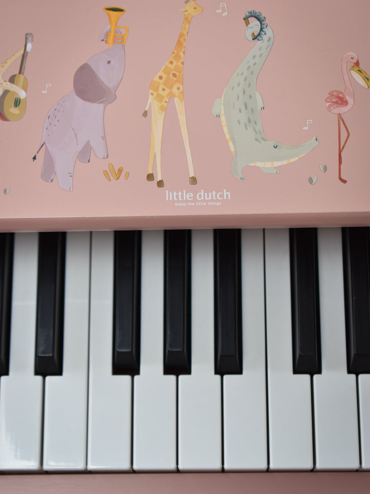 Little Dutch – Pink Wooden Piano – Safari Friends