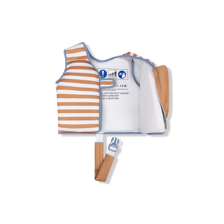 Swim Essentials - Swim Vest - Brown & White Stripe