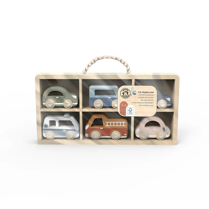 Speedy Monkey - Car Display Case (6 vehicles) - Mabel & Fox