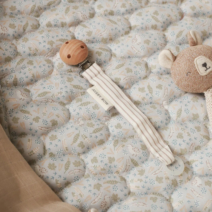 Avery Row - Pacifier Holder - Stripe - Mabel & Fox