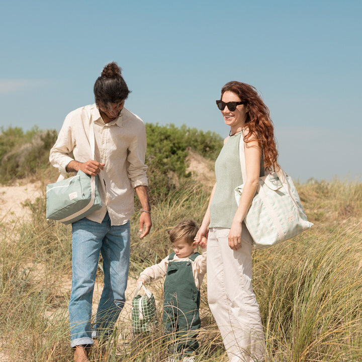 Nobodinoz- Sunshine Family Cooler Bag - Opaline Vichy