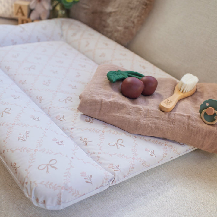 Wilby & Wonder – Cushion Baby Changing Mat - Sweet Pea