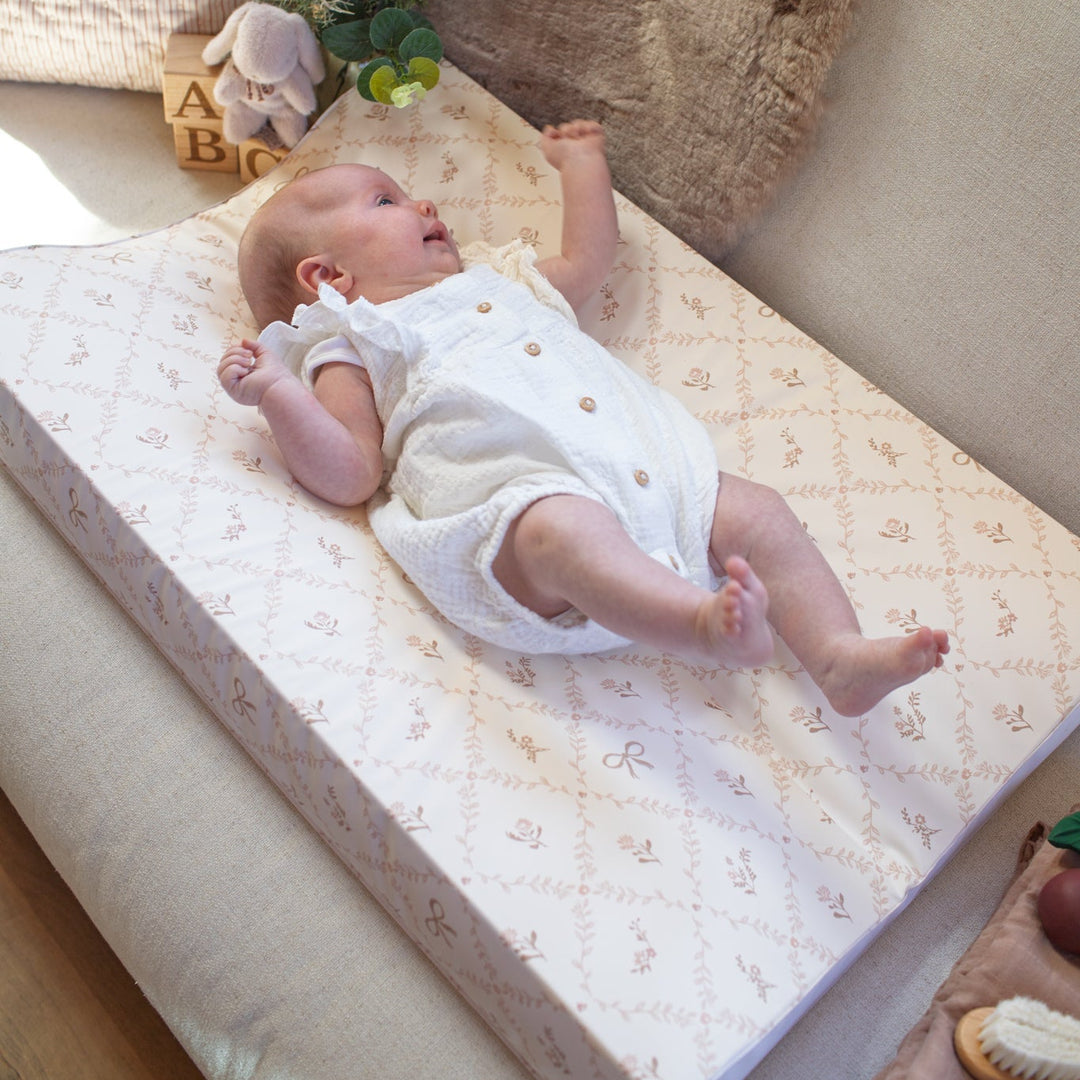 Wilby & Wonder - Wedge Baby Changing Mat - Sweet Pea