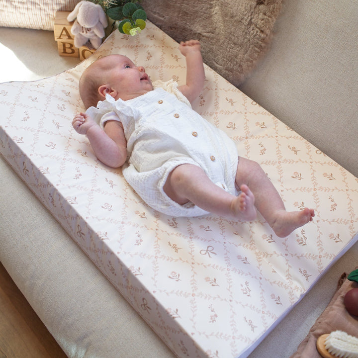 Wilby & Wonder - Wedge Baby Changing Mat - Sweet Pea