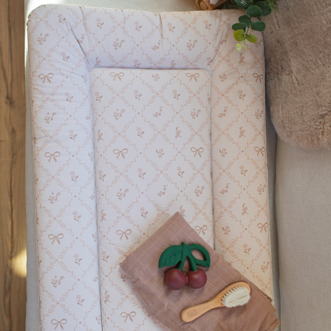 Wilby & Wonder – Cushion Baby Changing Mat - Sweet Pea