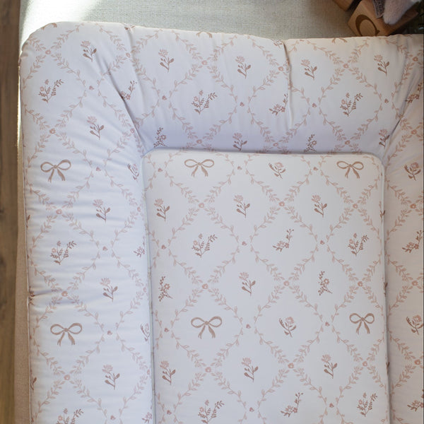 Wilby & Wonder – Cushion Baby Changing Mat - Sweet Pea