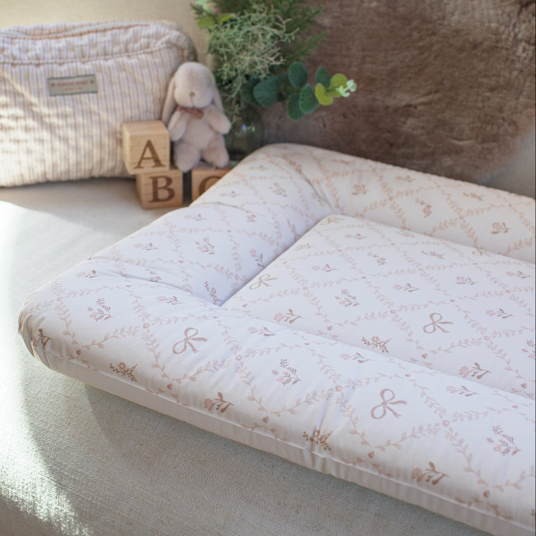 Wilby & Wonder – Cushion Baby Changing Mat - Sweet Pea