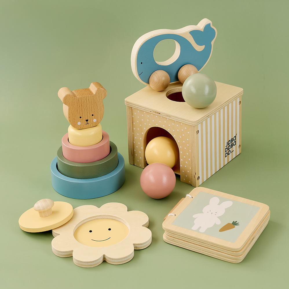 Jabadabado - Play and Learn Box - 6-12 Months - Mabel & Fox