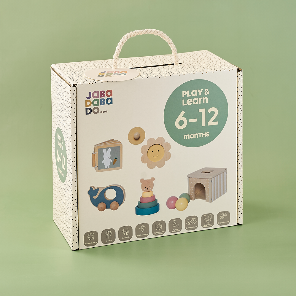 Jabadabado - Play and Learn Box - 6-12 Months - Mabel & Fox