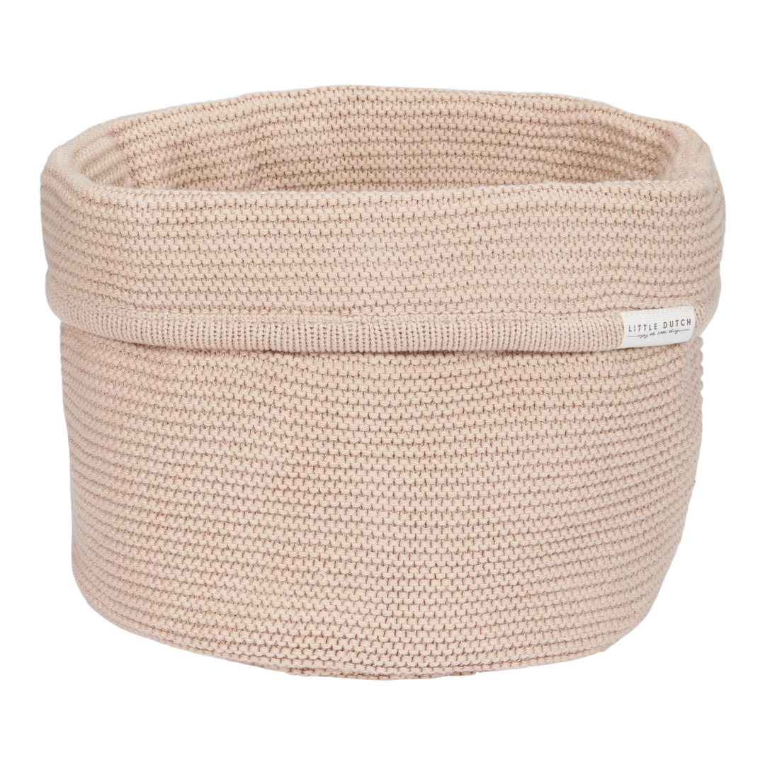 Little Dutch - Knitted Storage Basket - Large - Beige