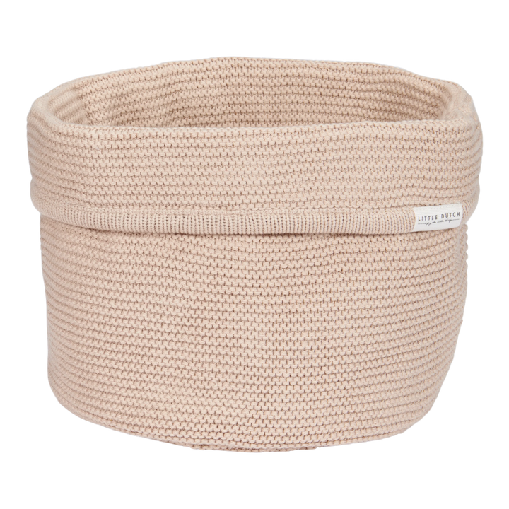 Little Dutch - Knitted Storage Basket - Large - Beige