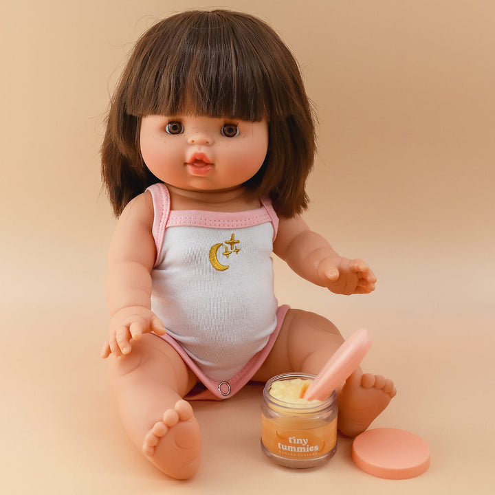 Tiny Harlow - Tiny Tummies - Jar & Spoon Set - Banana Custard