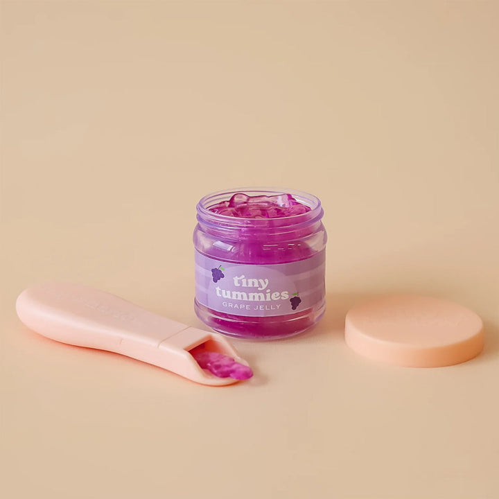 Tiny Harlow - Tiny Tummies - Jar & Spoon Set - Grape Jelly