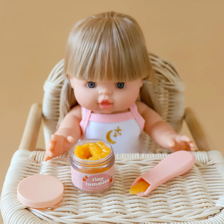 Tiny Harlow - Tiny Tummies - Jar & Spoon Set - Peach Jelly