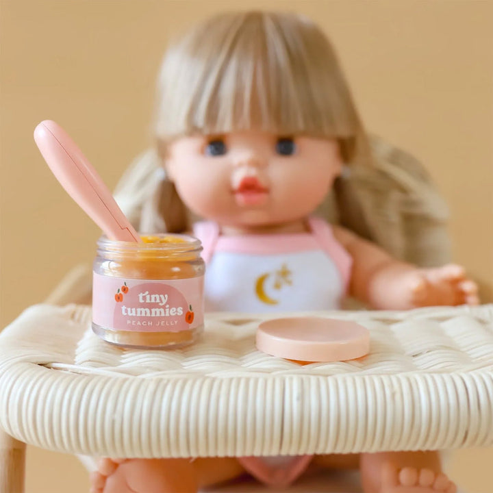 Tiny Harlow - Tiny Tummies - Jar & Spoon Set - Peach Jelly