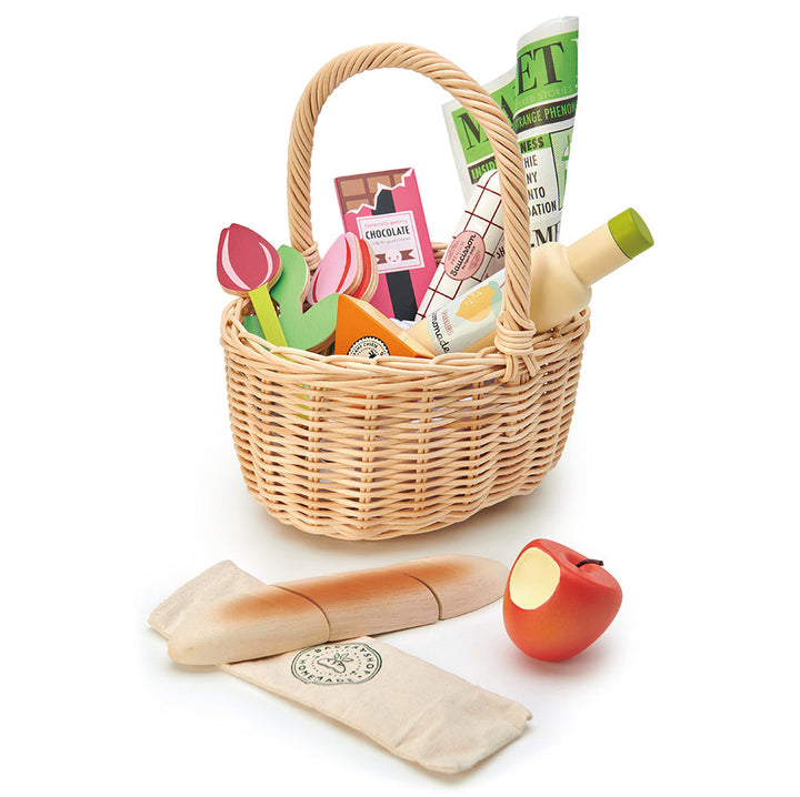 Tender Leaf - Wicker Shopping Basket - Mabel & Fox
