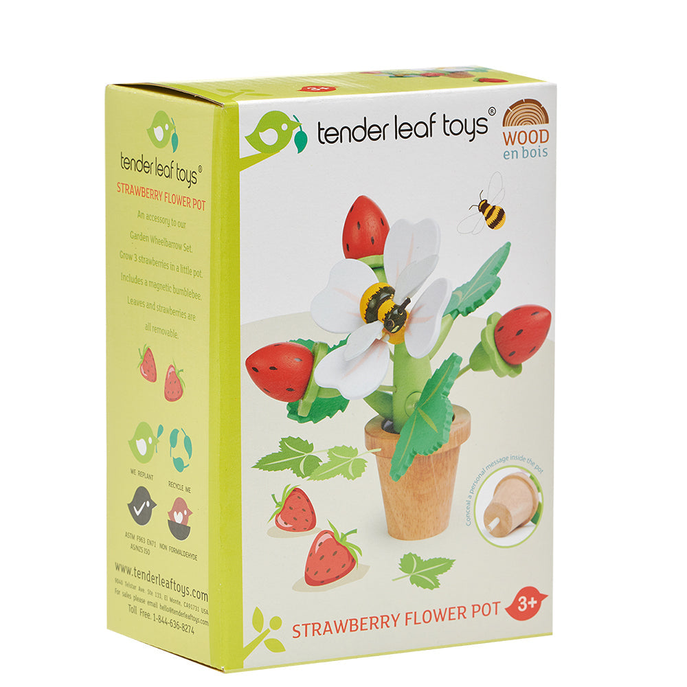 Tender Leaf - Strawberry Flower Pot - Mabel & Fox