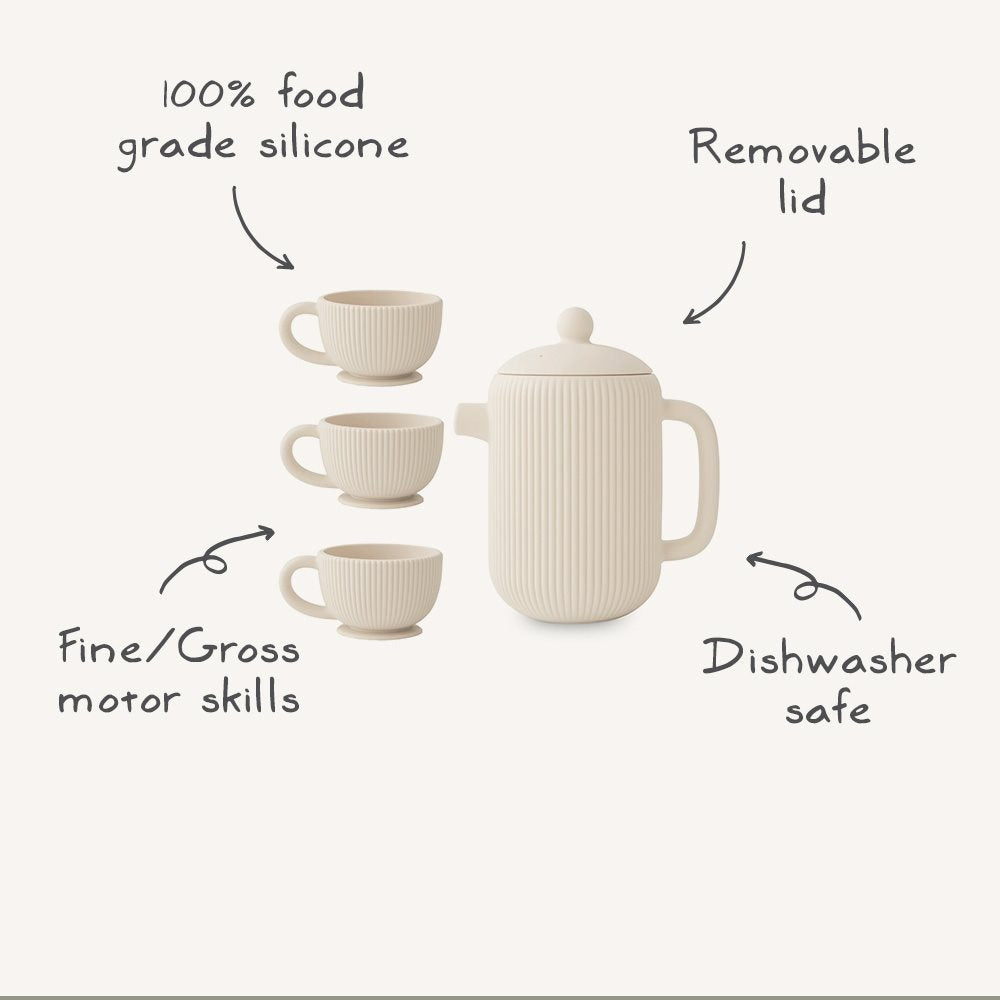 Mushie - Mushie Silicone Tea Play Set - Shifting Sand