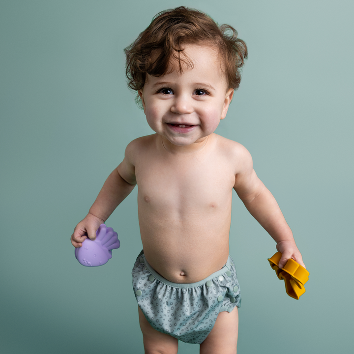 Swim Essentials - Swim Diaper - Green Leopard Print