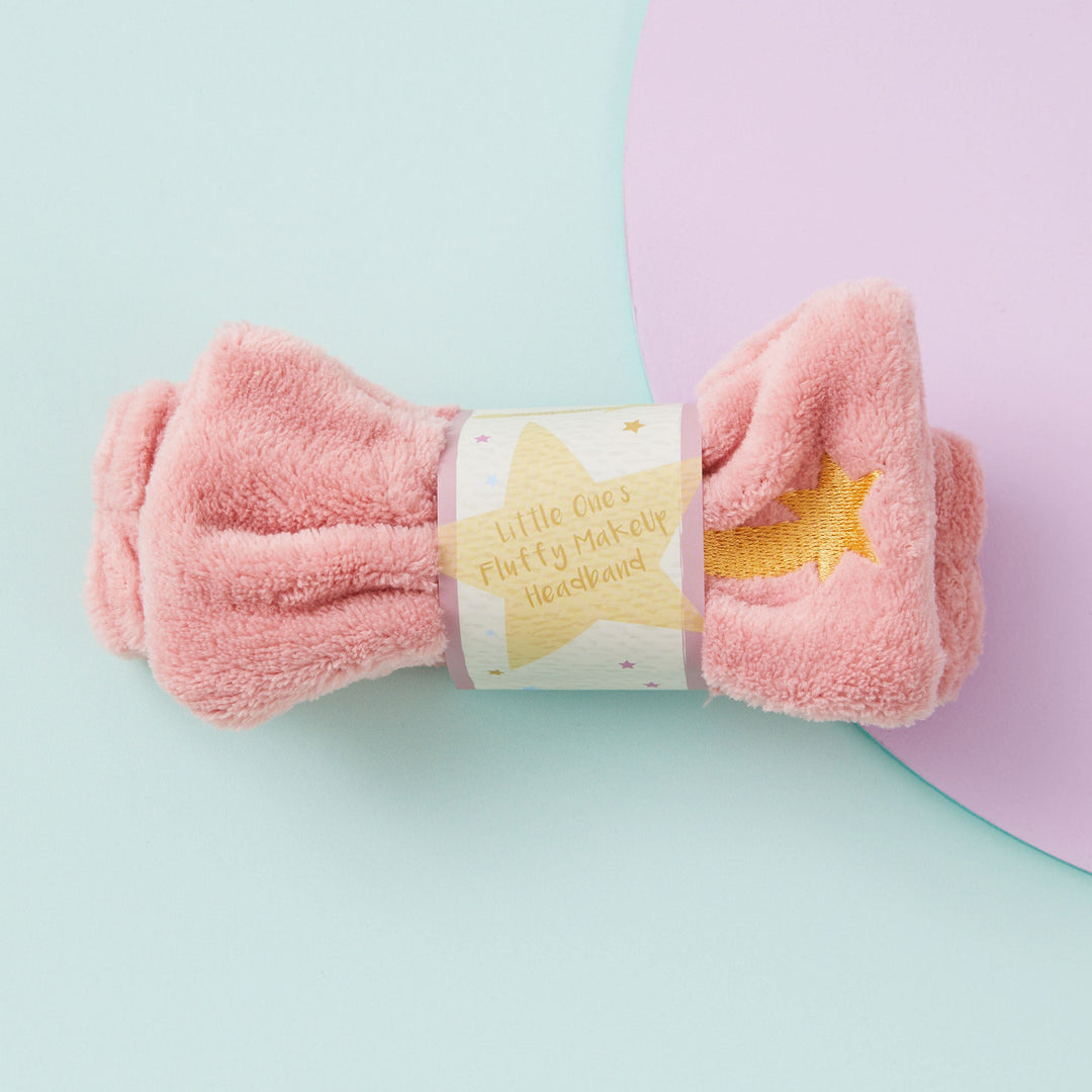 The Natural Play Makeup Company - Little One's Fluffy Makeup Headband - Dusty Pink