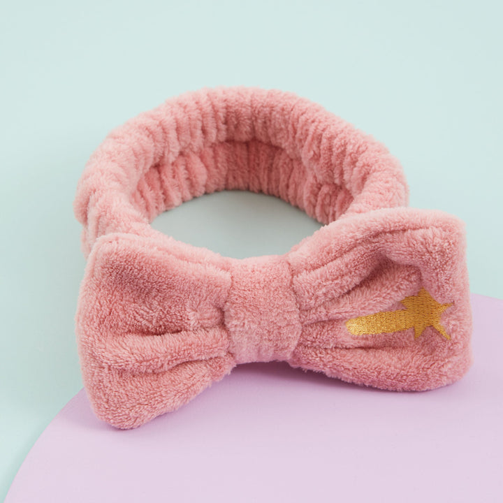 The Natural Play Makeup Company - Little One's Fluffy Makeup Headband - Dusty Pink