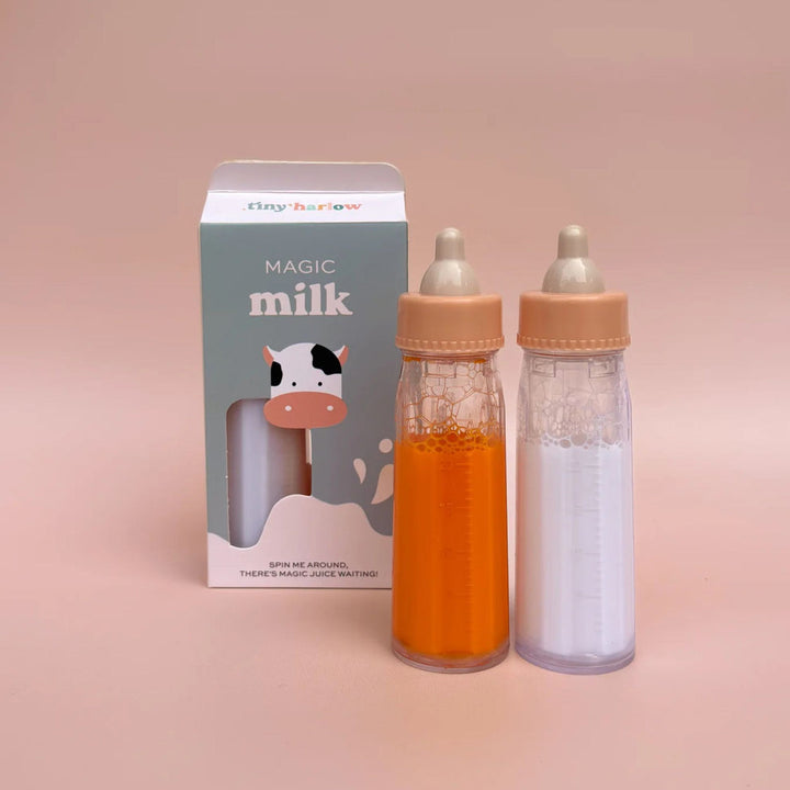 Tiny Harlow - Tiny Tummies - Magic Milk and Juice Bottle Set