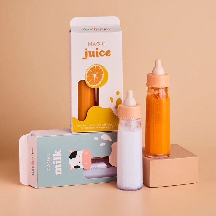 Tiny Harlow - Tiny Tummies - Magic Milk and Juice Bottle Set