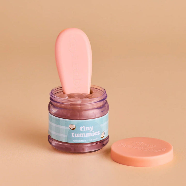 Tiny Harlow - Tiny Tummies - Jar & Spoon Set - Coconut Yoghurt