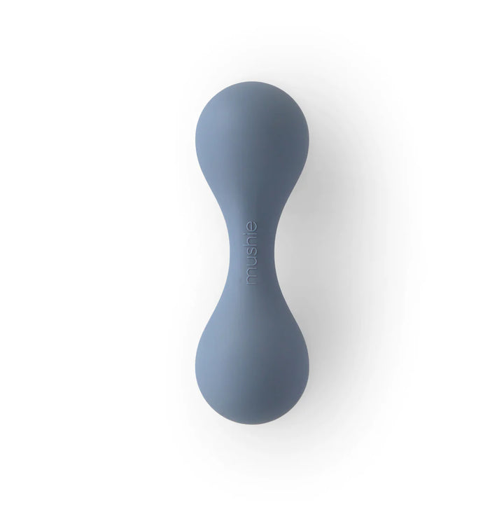 Mushie - Silicone Baby Rattle -Tradewinds