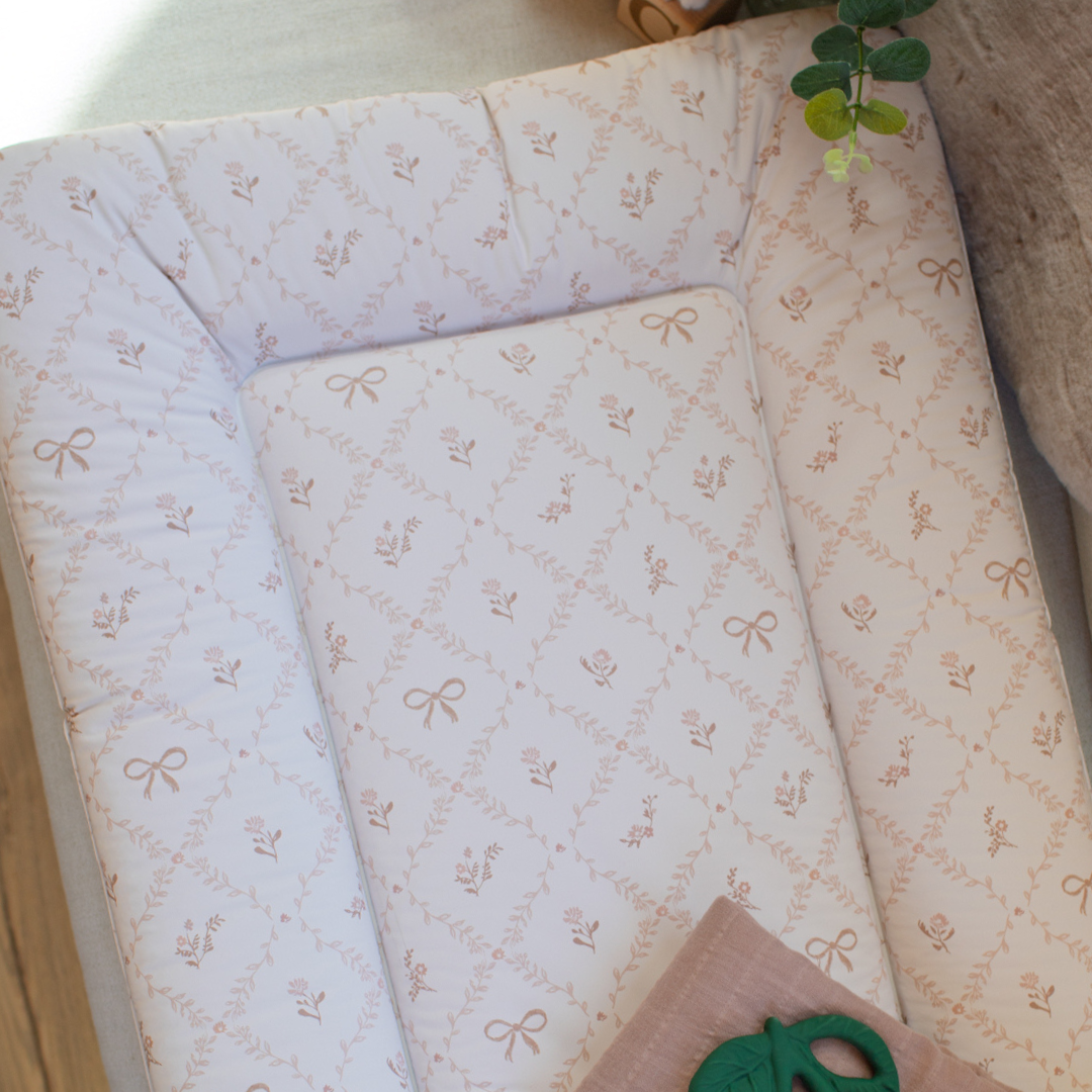 Wilby & Wonder – Cushion Baby Changing Mat - Sweet Pea