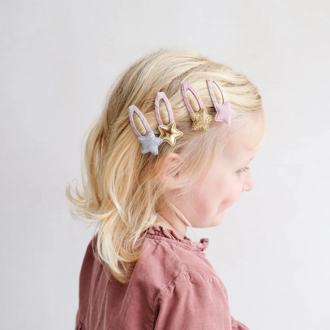 Mimi & Lula - Clic Clac Hair Clips - Sugarplum Tokyo Star (4 Pack)