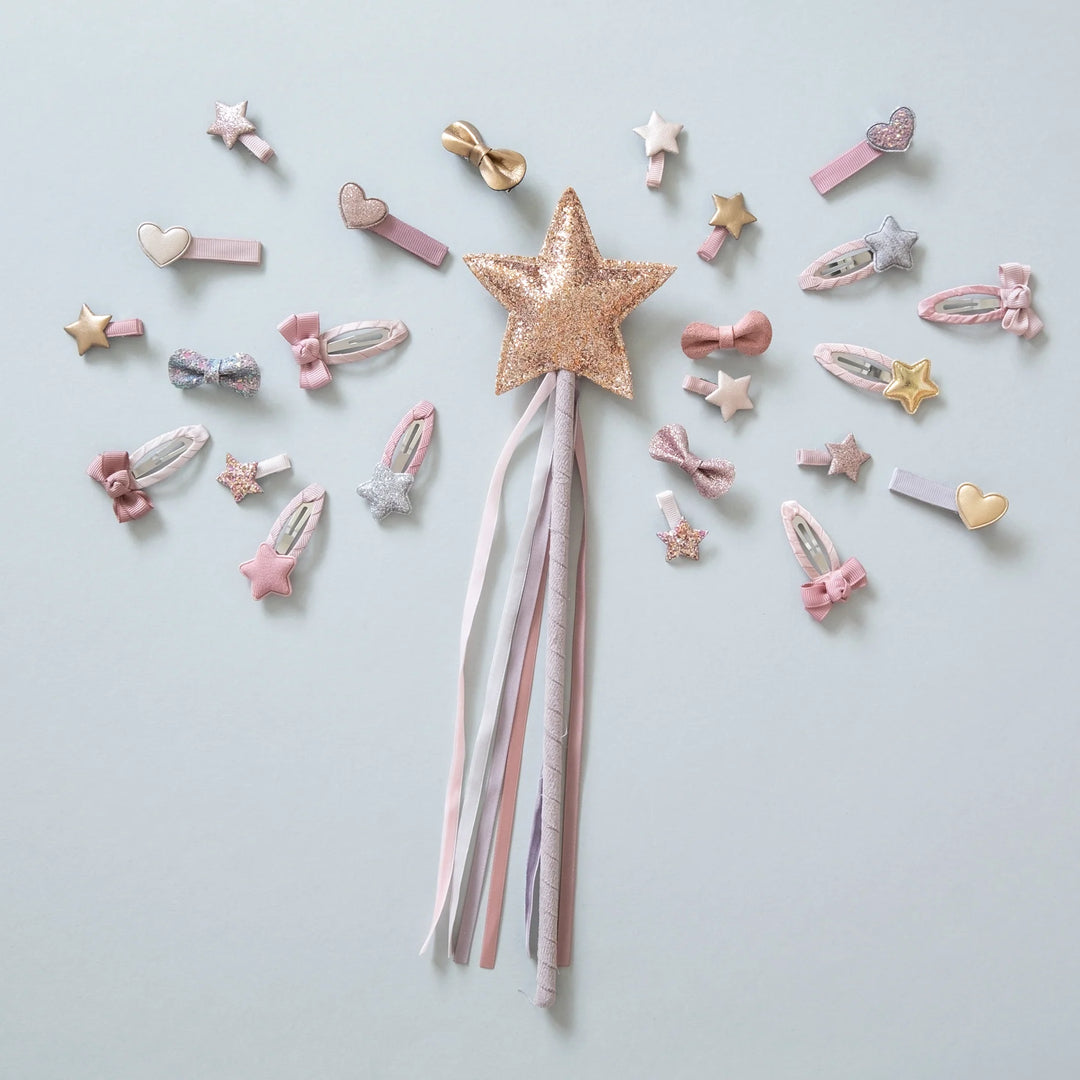 Mimi & Lula - Clic Clac Hair Clips - Sugarplum Tokyo Star (4 Pack)