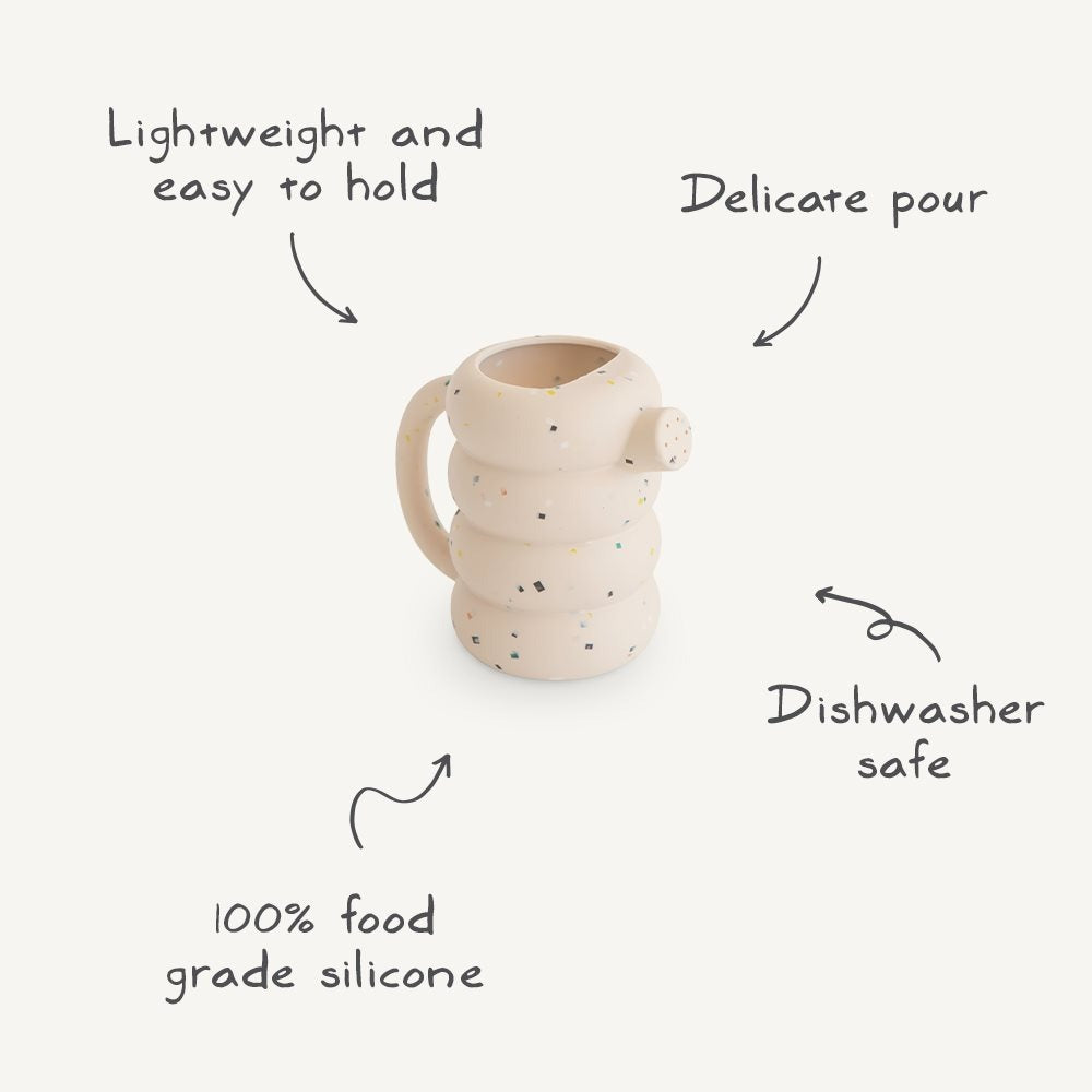 Mushie - Silicone Watering Can - French Blue - Mabel & Fox