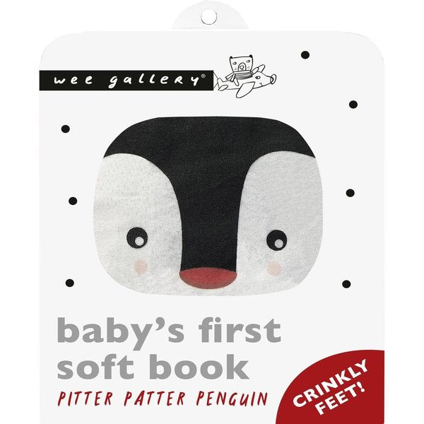 Wee Gallery - Soft Cloth Book - Pitter Patter Penguin