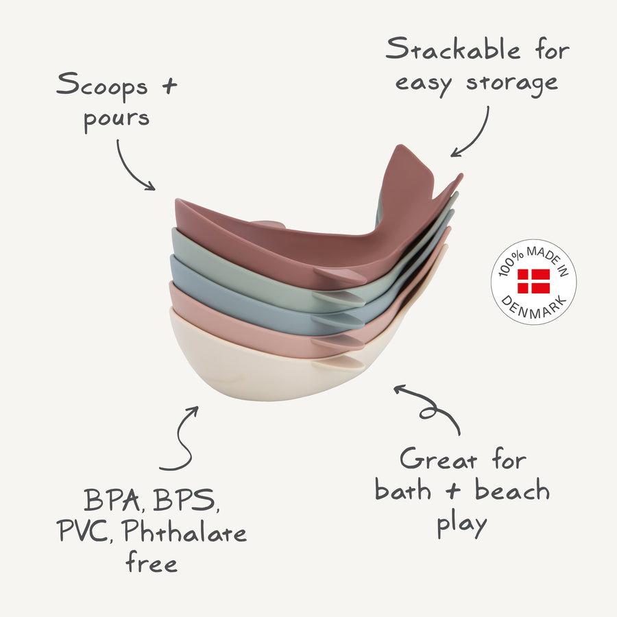 Mushie – Whale Bath Stackers – Original