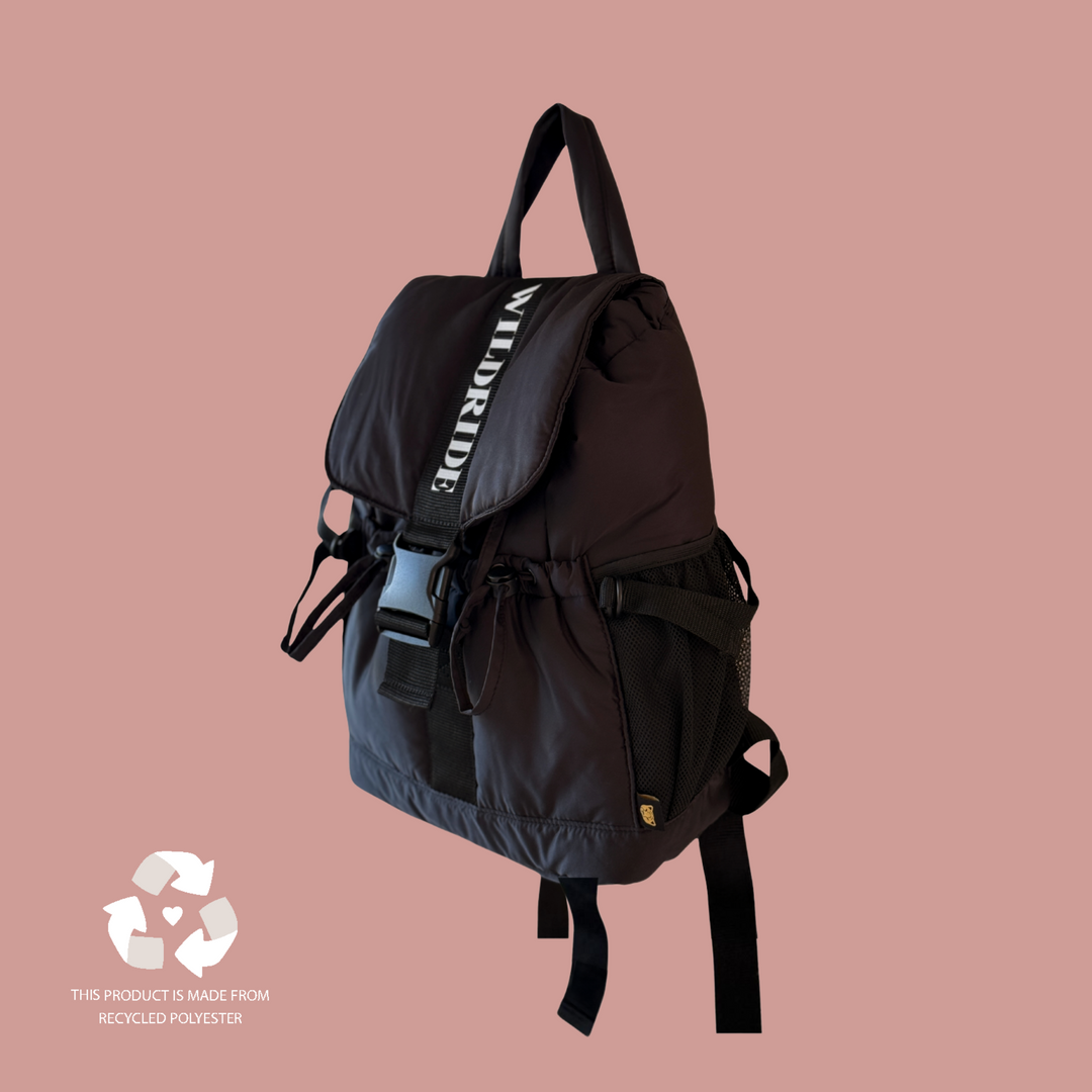 Wildride - Recycled Adult Backpack - Black - Mabel & Fox