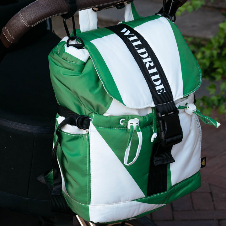 Wildride - Recycled Adult Backpack - Green Graphic - Mabel & Fox