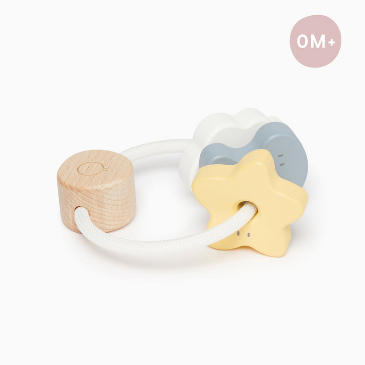 Baby Mori - Wooden Ring Rattle