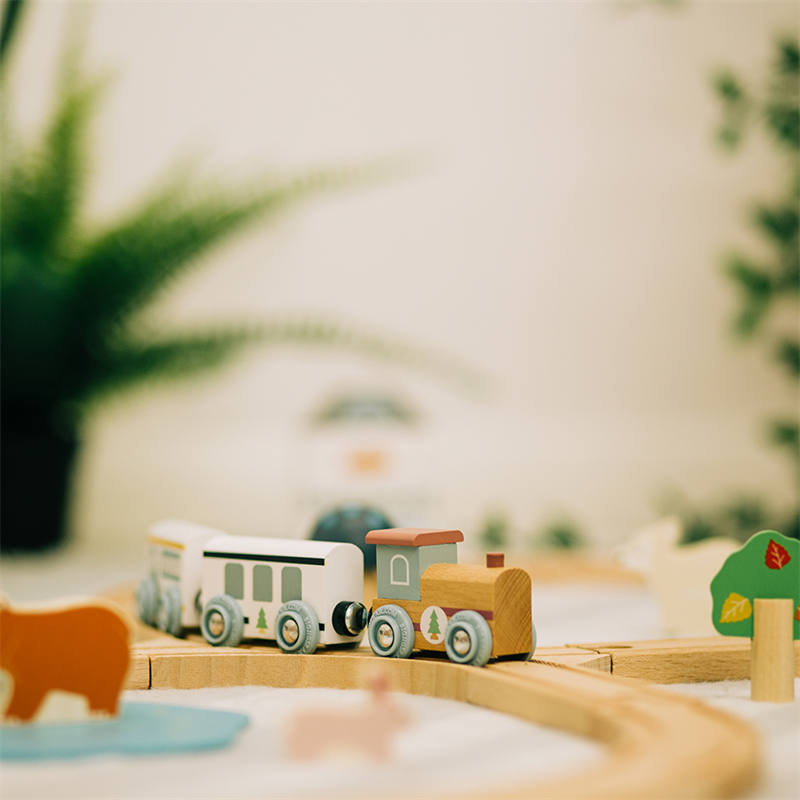 Bigjigs Toys - Woodland Animal Train Set