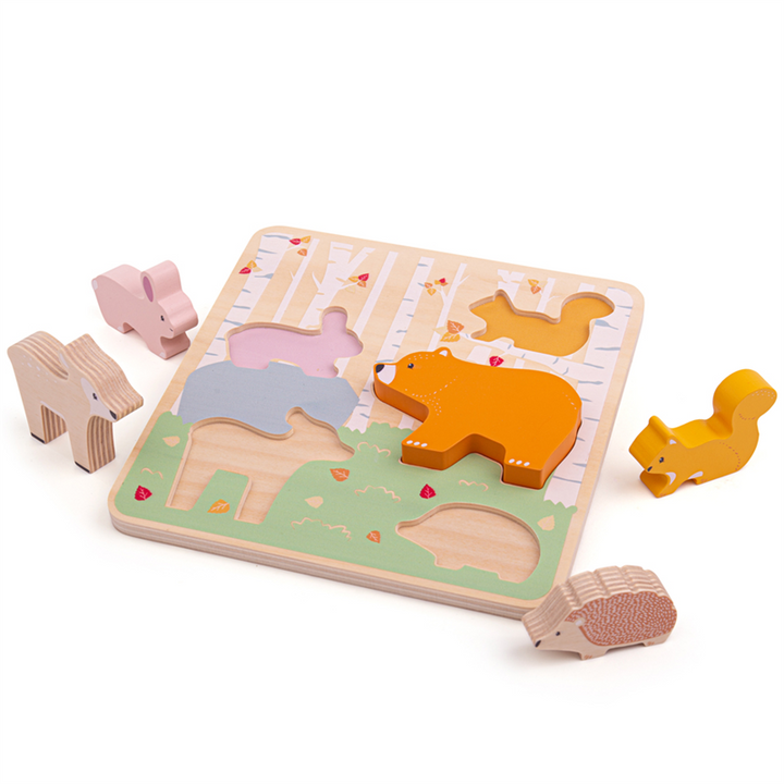 Bigjigs Toys - Woodland Chunky Puzzle