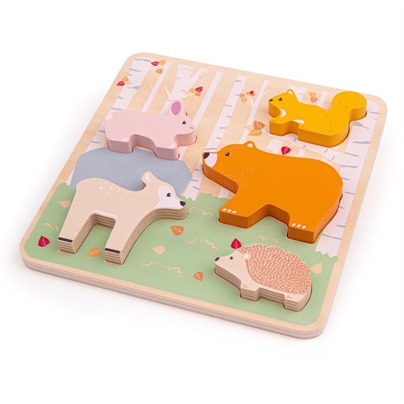 Bigjigs Toys - Woodland Chunky Puzzle
