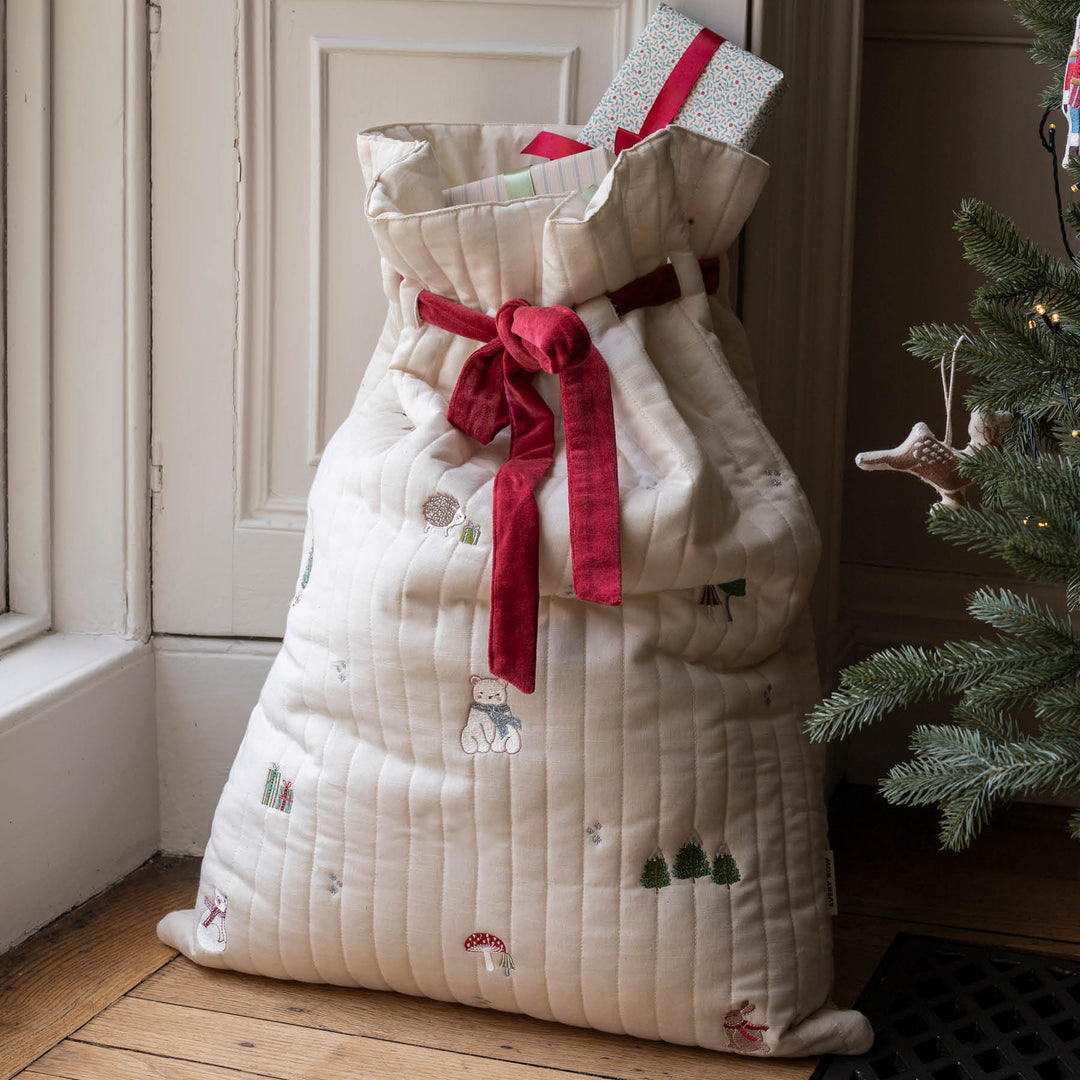 Avery Row - Christmas Present Sack - Polar Bear
