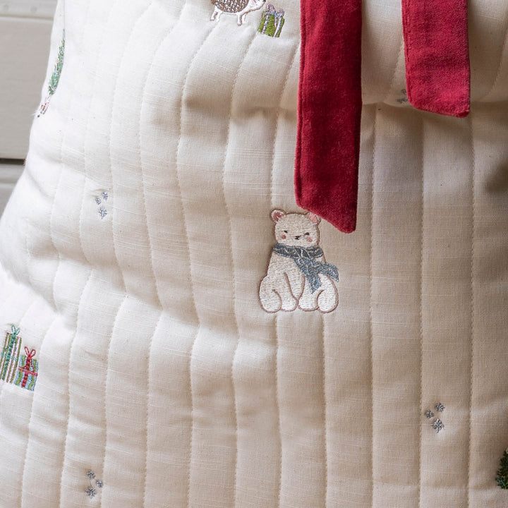 Avery Row - Christmas Present Sack - Polar Bear