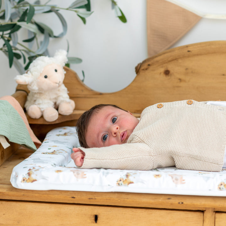 Mabel & Fox - Baby Changing Mat - Farmyard Animals